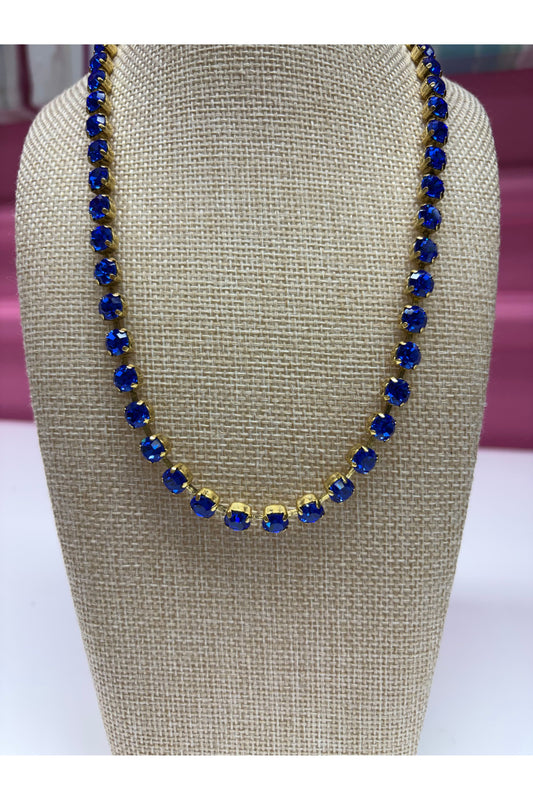 Tova Sarina Necklace In Solids- Sapphire