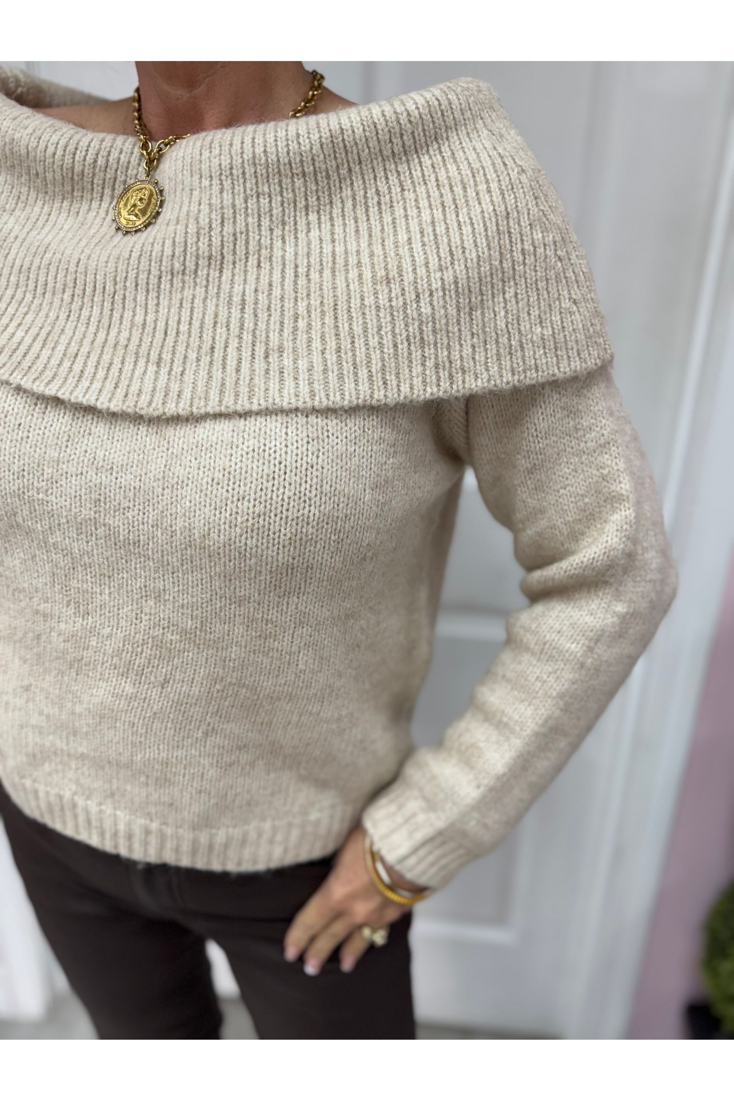 Oatmeal OTS Knit Sweater