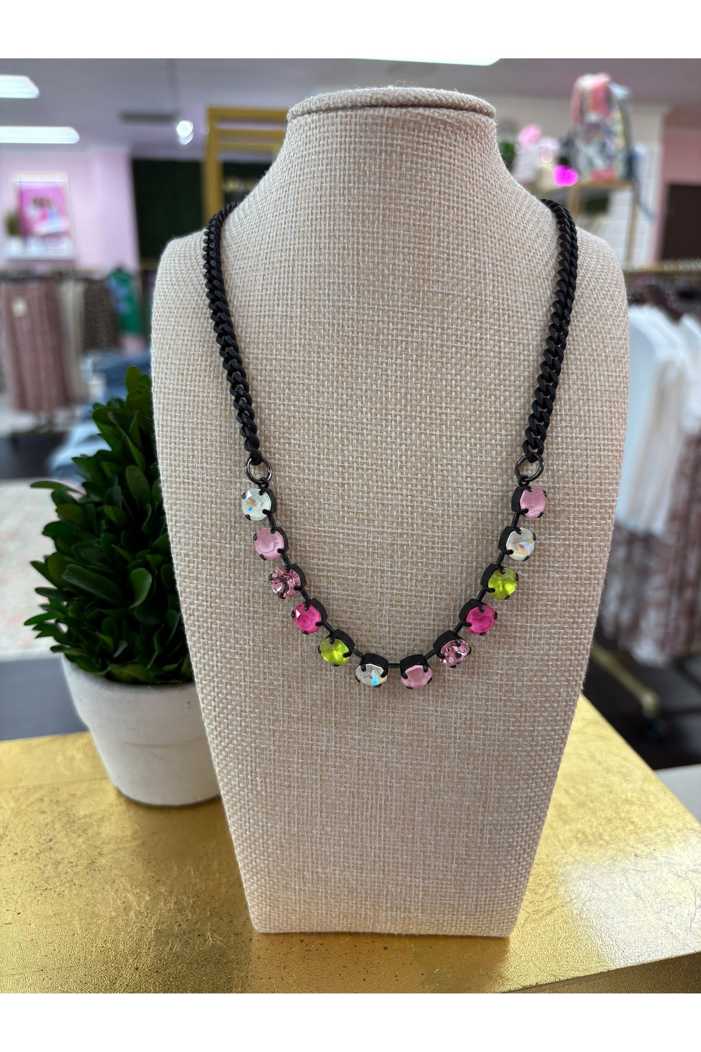 Tova Mini Oakland Necklace Smutt- Floral Crush