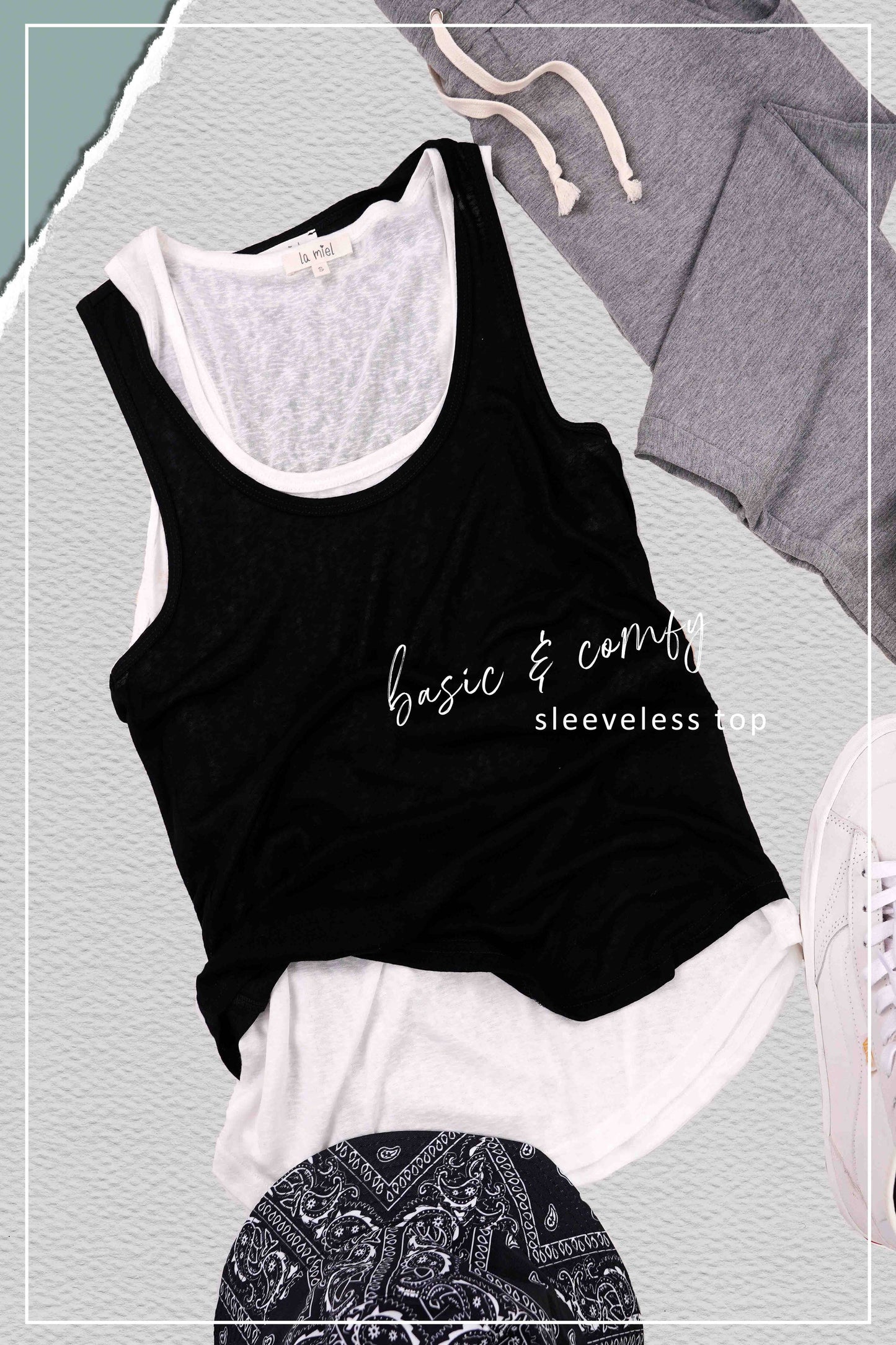 Loose Fit Athleisure Tank Top