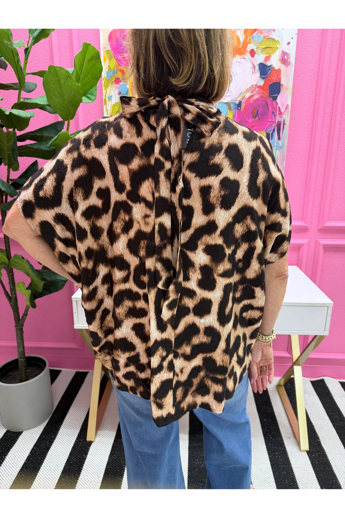 Bronwin Leopard Print Blouse