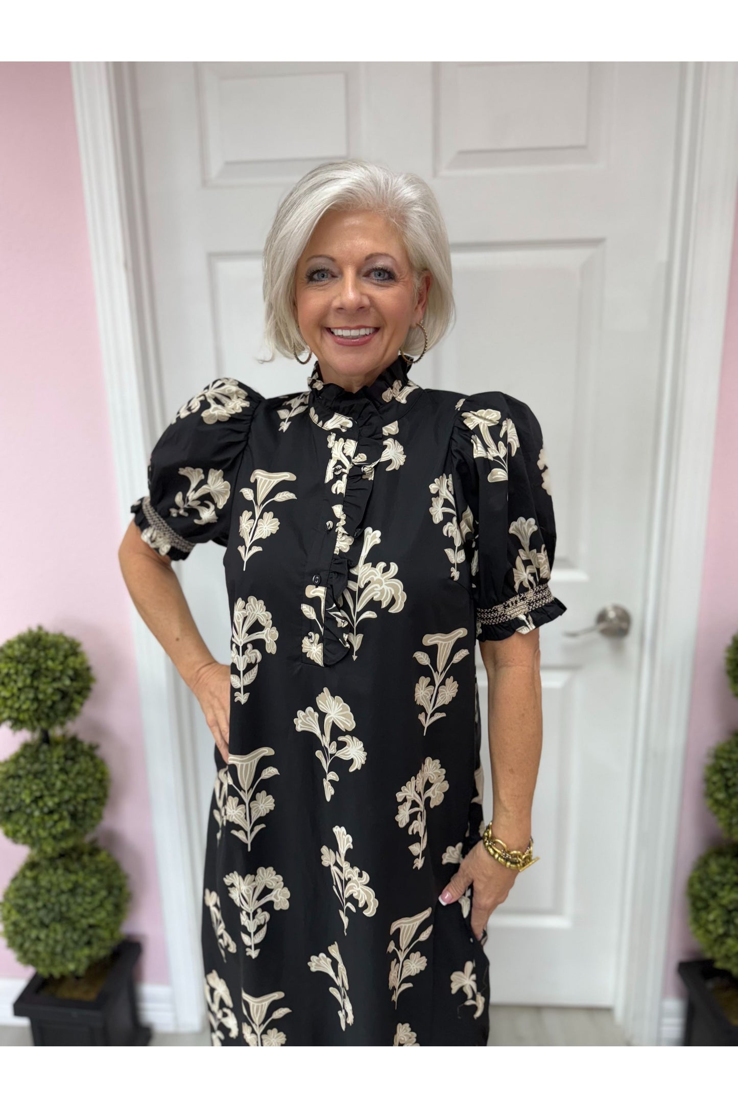 Botanical Midi Dress