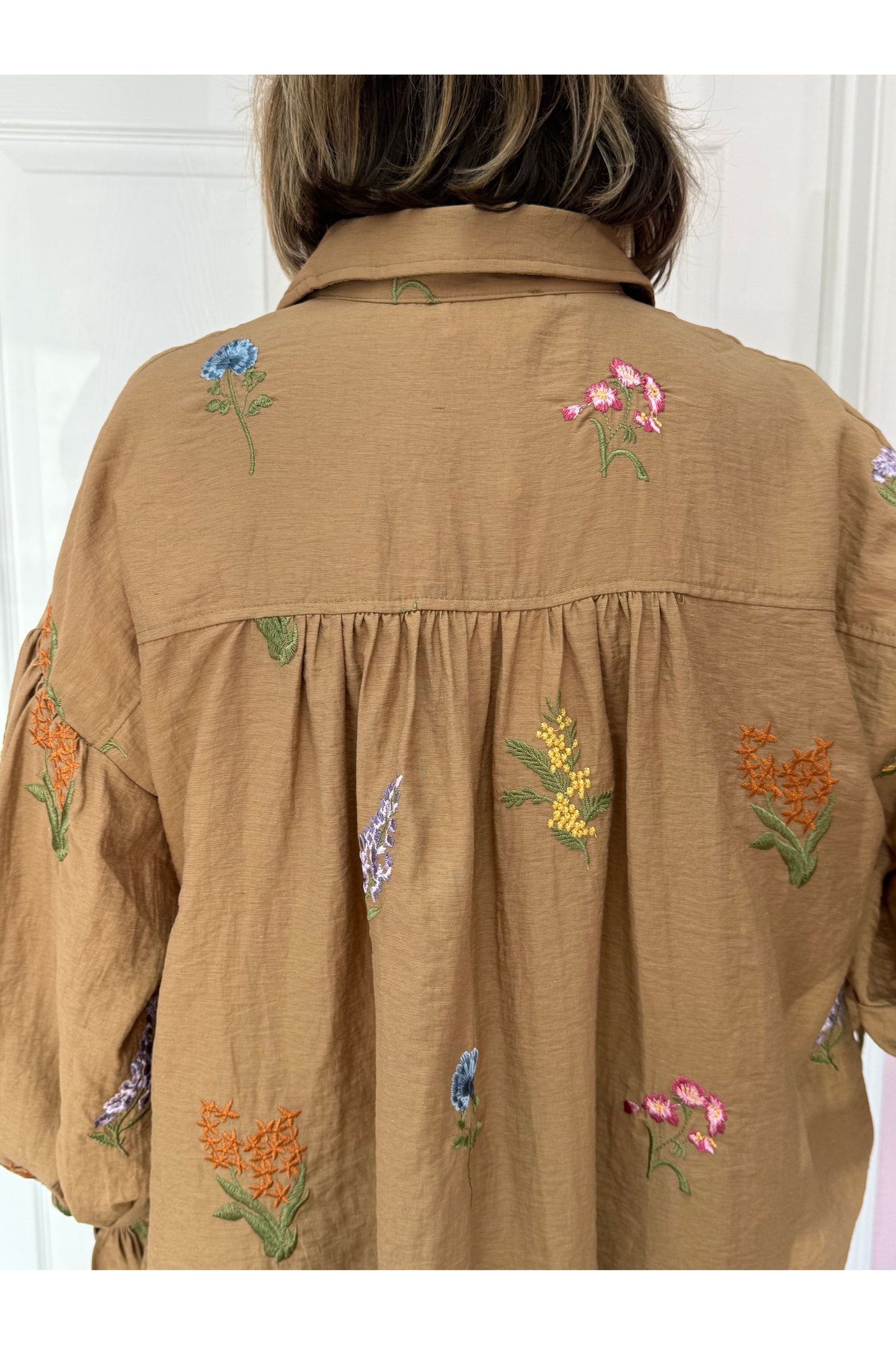 Patricia Embroidered Flowers Blouse