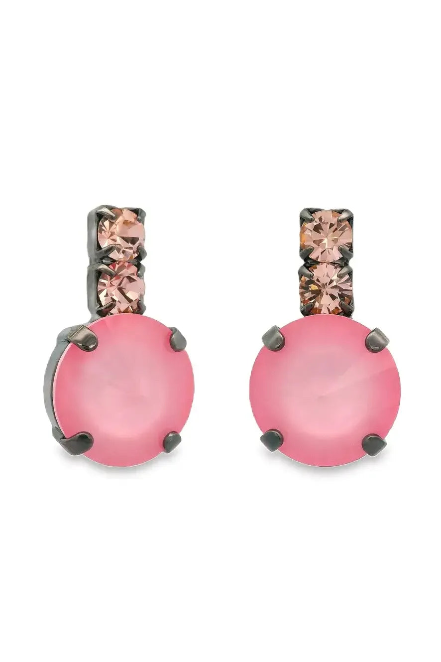 Tova Dee Earrings Gunmetal/Petal Pink