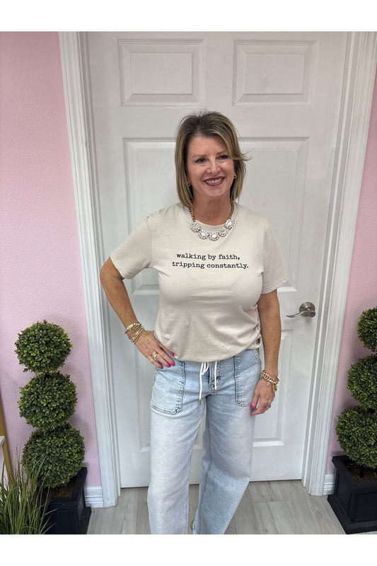 Walking By Faith Graphic Tee