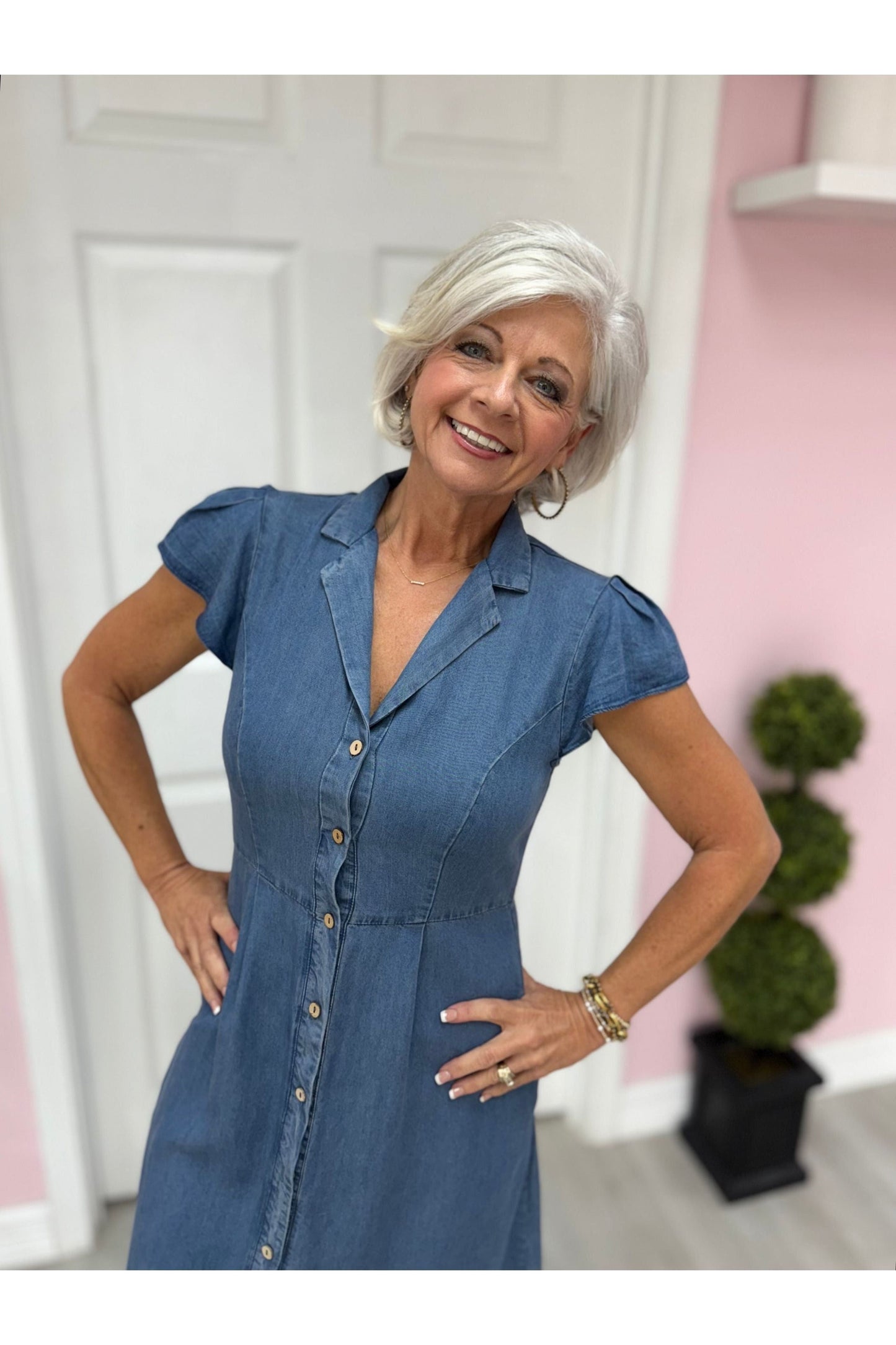 Denim Daze Midi Dress