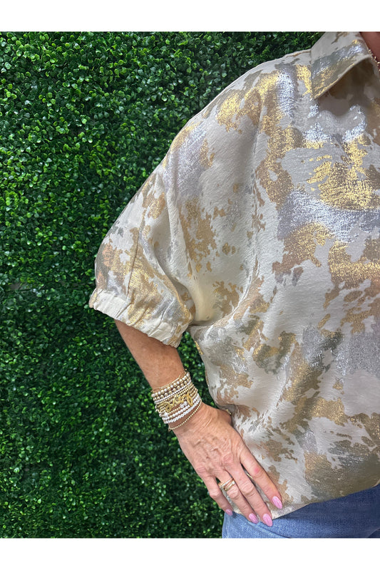 Laurel Pearl Dolman Sleeve Blouse