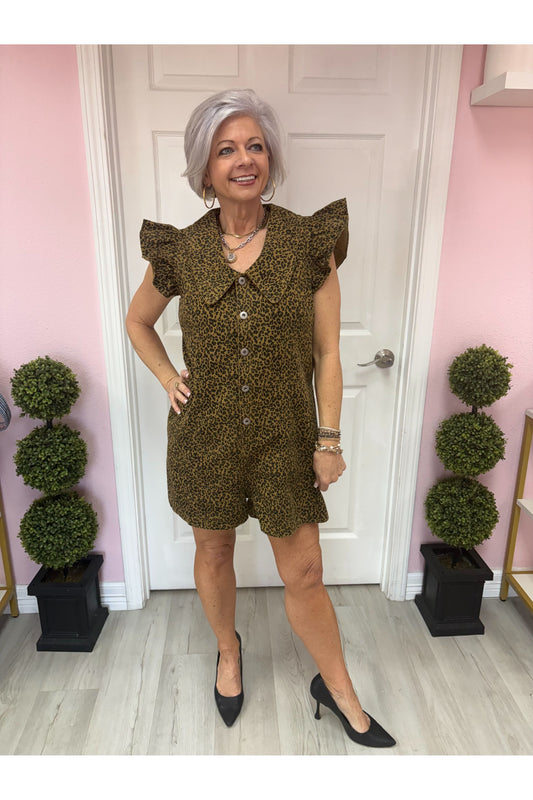 Animal Print Romper
