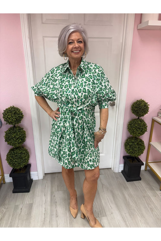 Untamed Jade Mini Dress