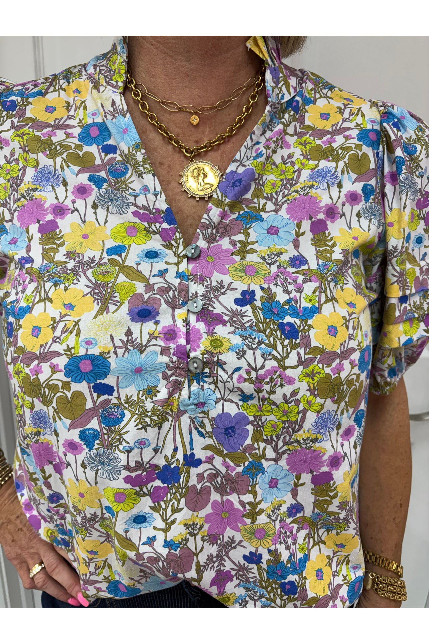 Kirsten Floral Puff Sleeve Top