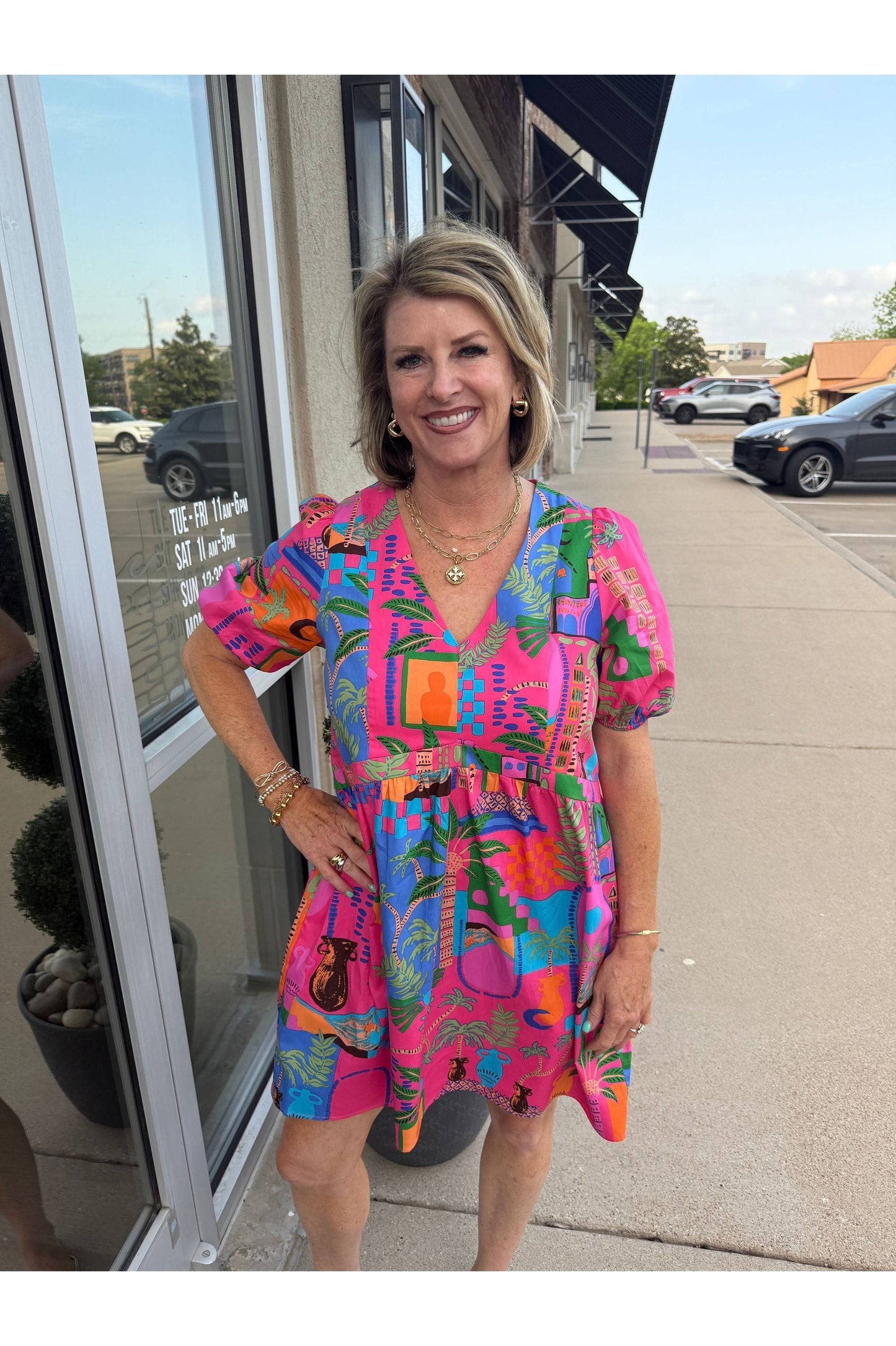 Lanus City Shift Dress