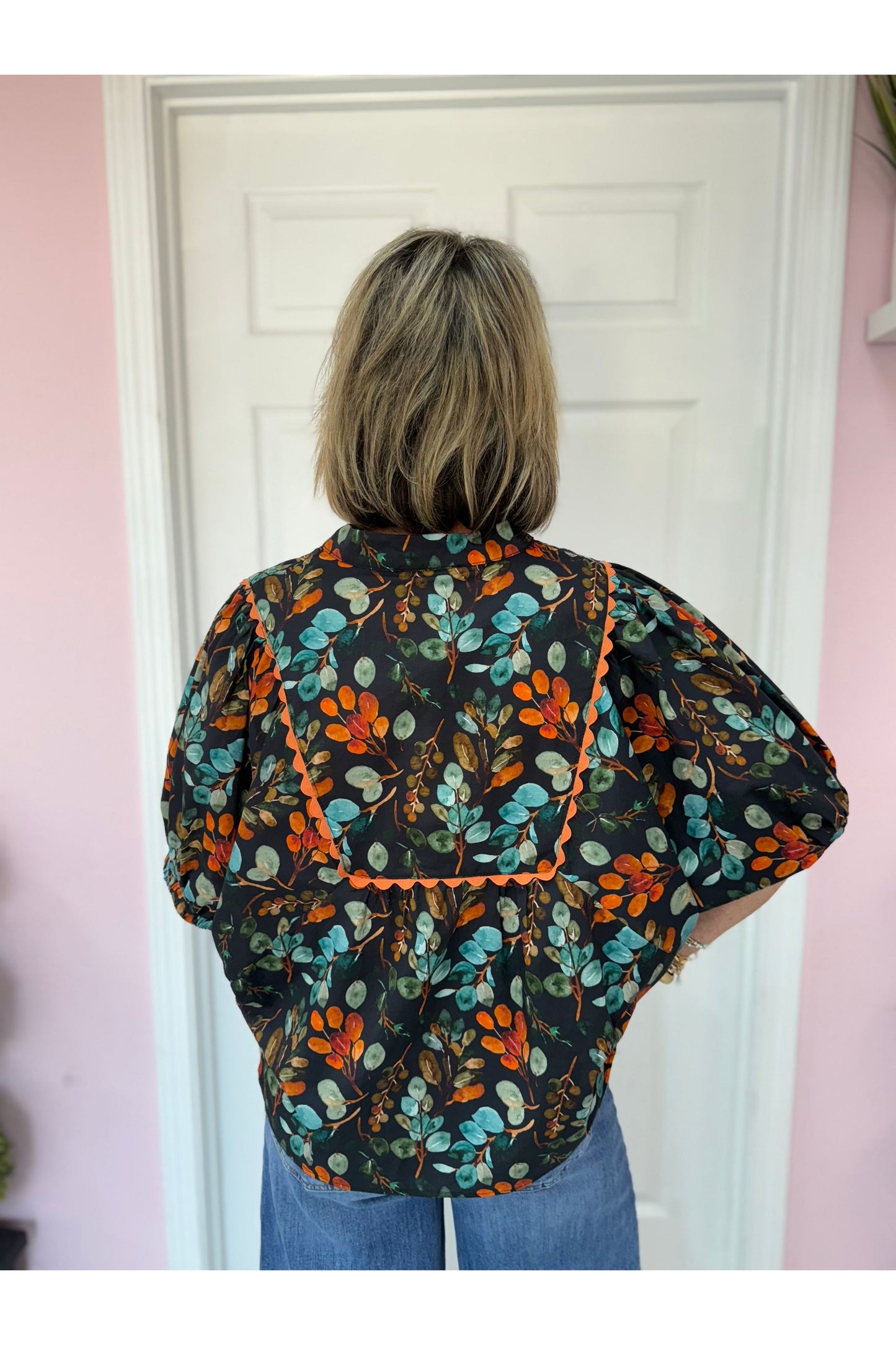 Paige SS Fall Floral Blouse-
