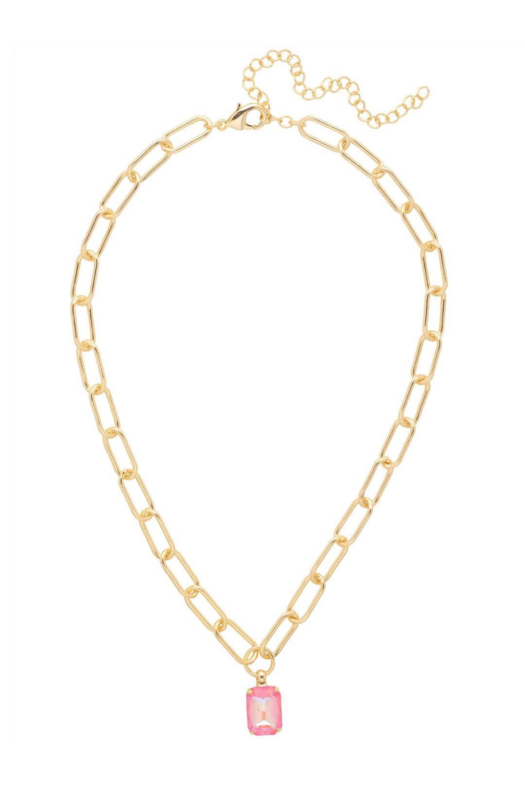 Nia Pendant Necklace - Light Rose