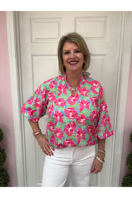 Donna Floral Blouse