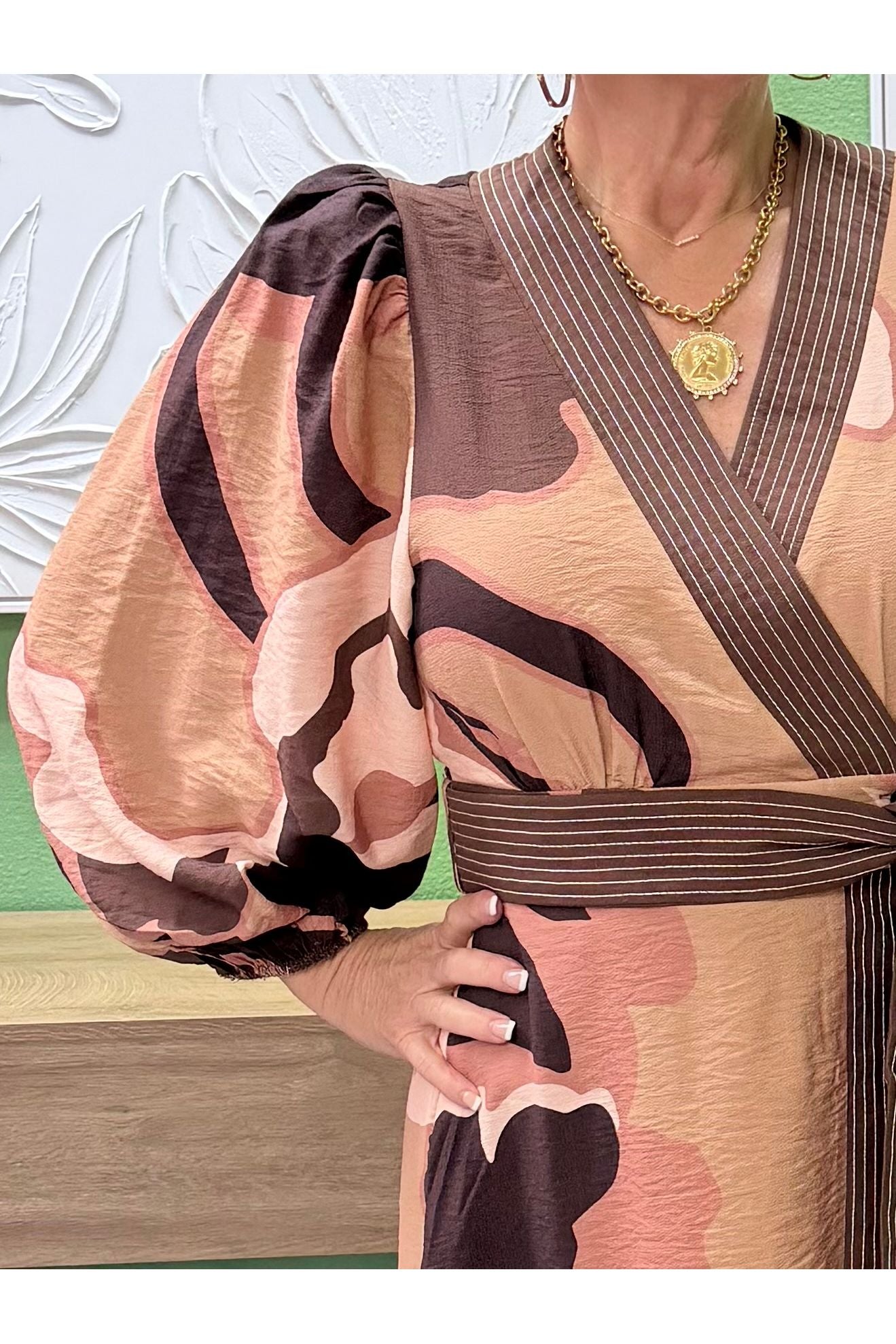 Victoria Balloon Sleeve Dress