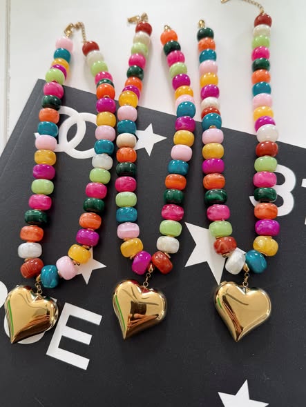 Colorful Heart Necklace