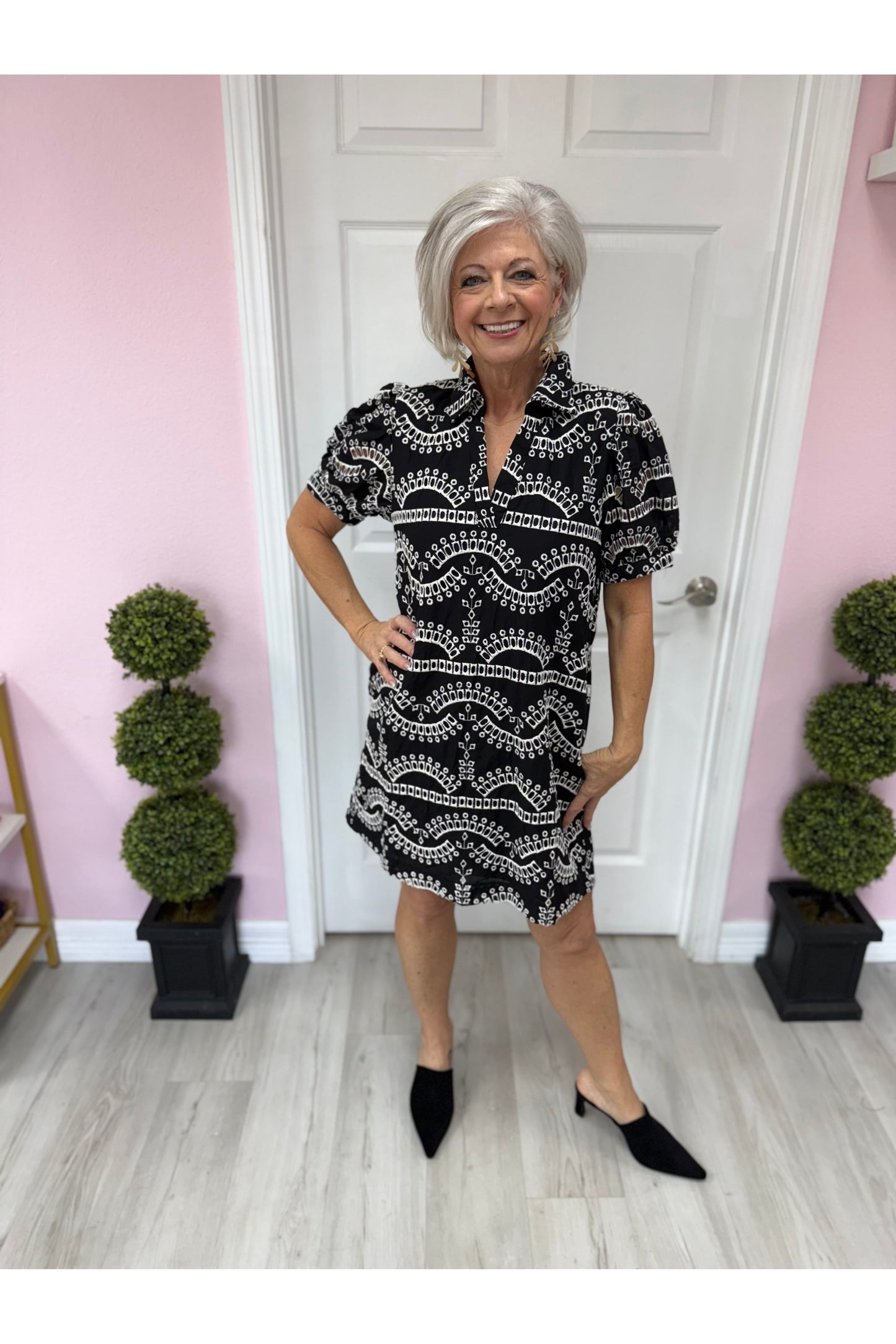 Geometric Patterned Dress