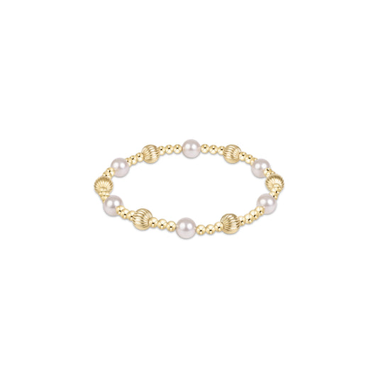 EN Dignity Sincerity Gold 6mm Extends Bracelet BEXDIGSING6PE
