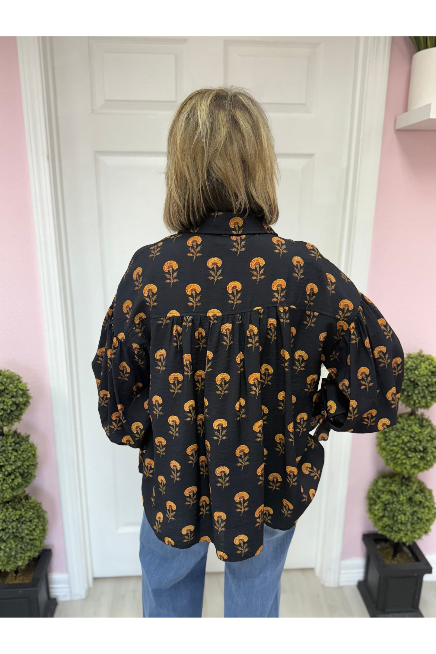 Rachelle Floral Print Button Down