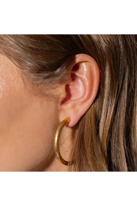 Terry Hoop Earrings
