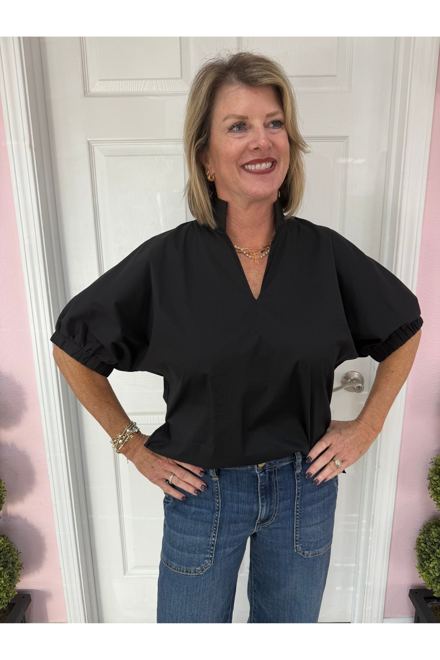 Solid Deborah Blouse