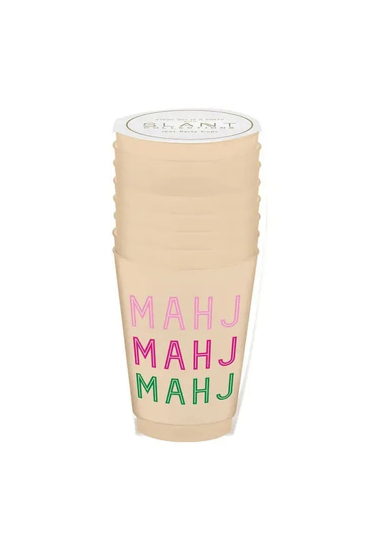 Mahj Frosted Party Cups