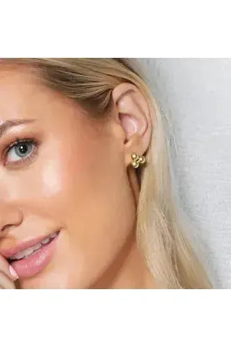 Classic Cluster Stud 6mm Gold