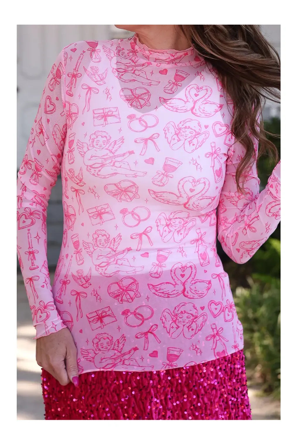 Keigan Mesh Top- Lover's Dream