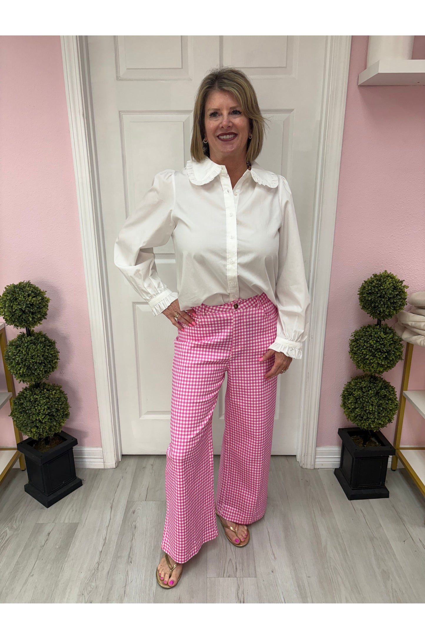 Gianna Gingham Pants