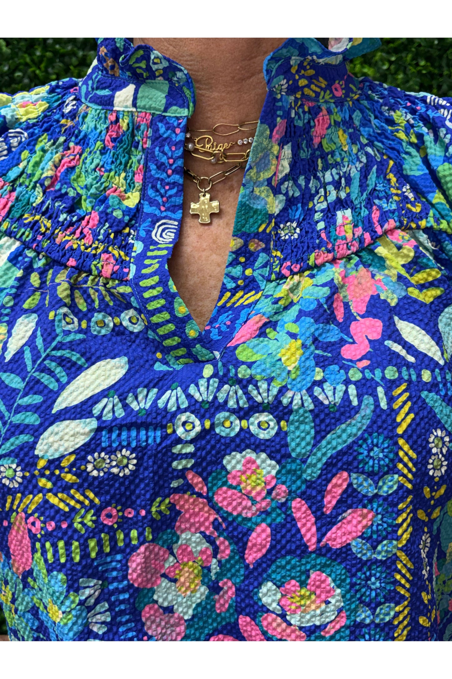 Botanical Beauty Flutter Sleeve Top