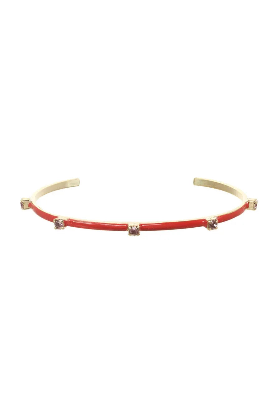 Tova Everly Cuff - Red Light Amethyst