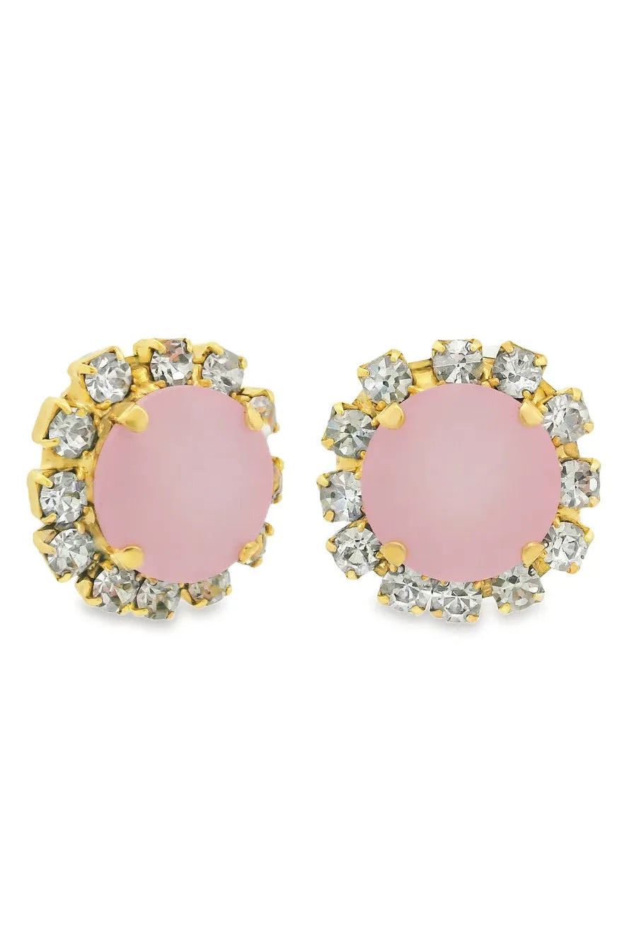 Tova Rayna Earrings Opal Petal Pink