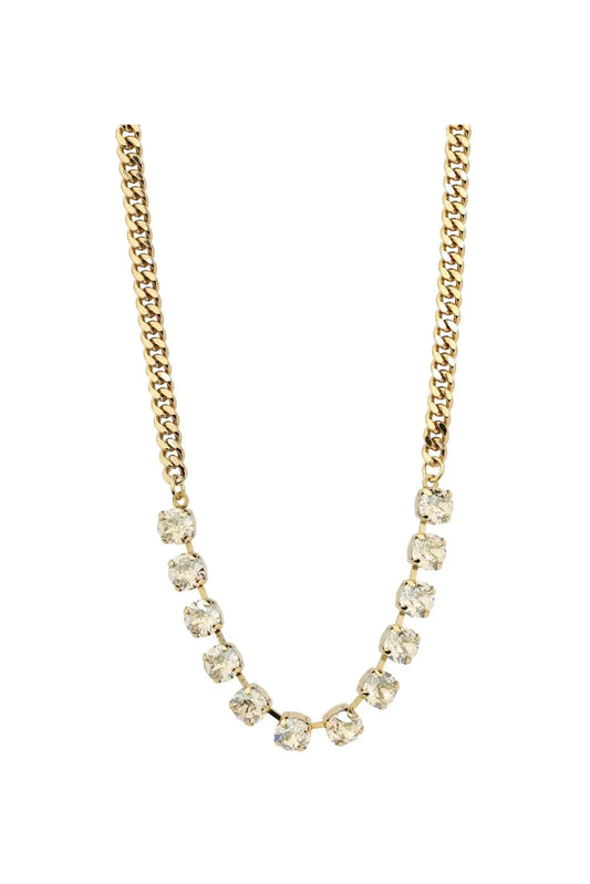 Tova Mini Oakland Necklace Gold/Clear