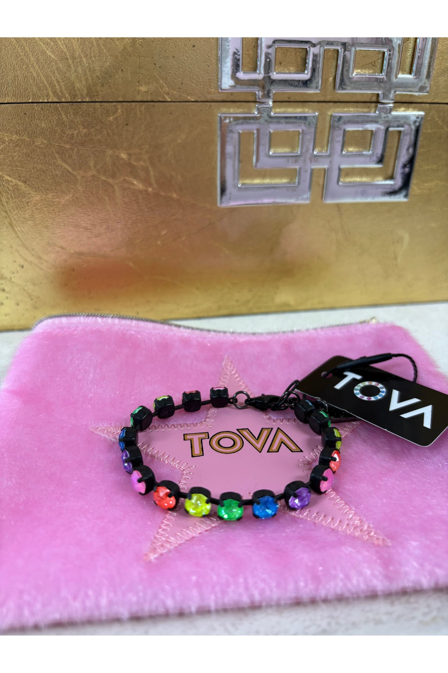 Tova Sarina Bracelet Smutt Neon