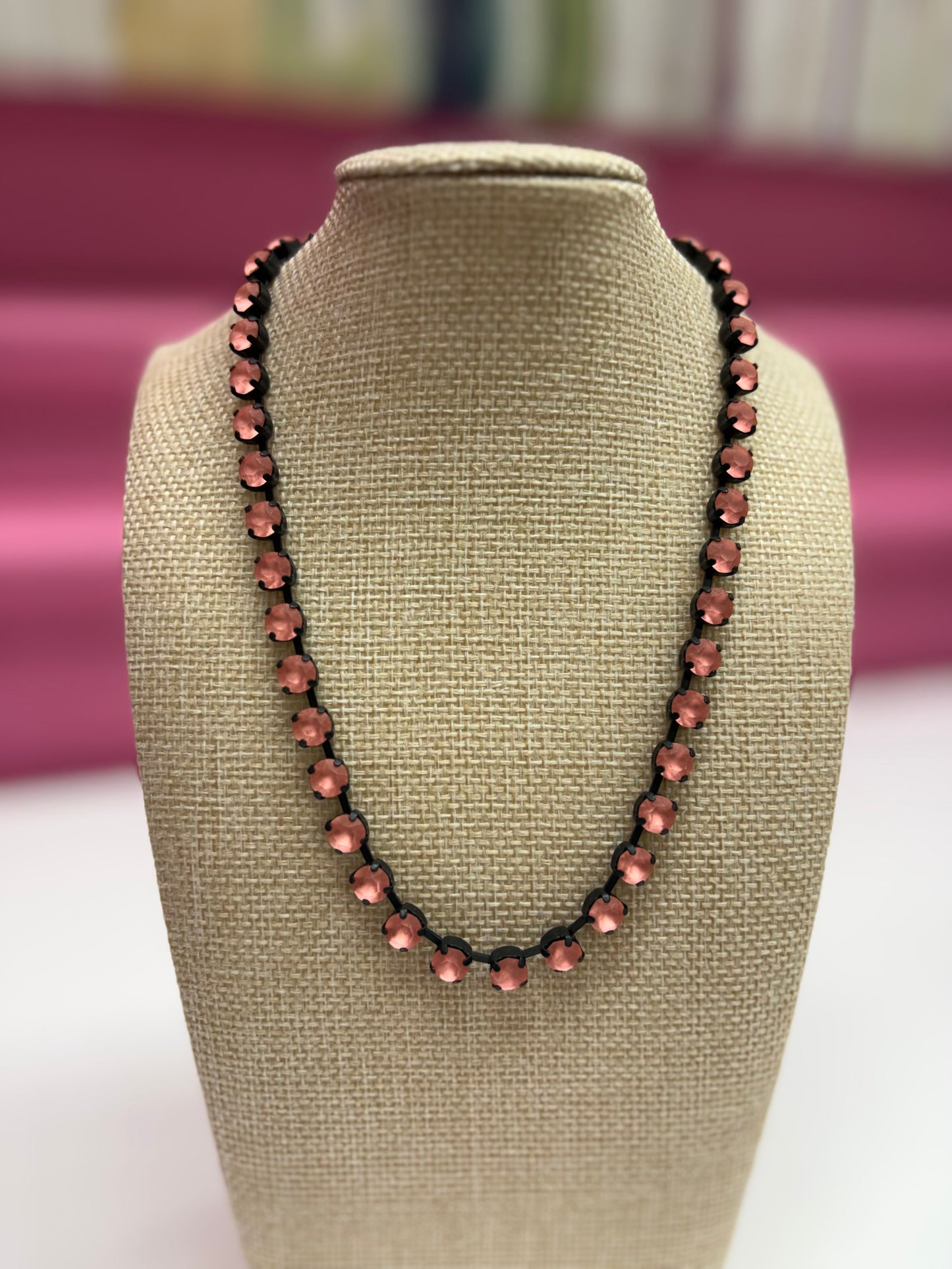 Tova Sarina Necklace Custom - Smutt/Rose Peach Matt