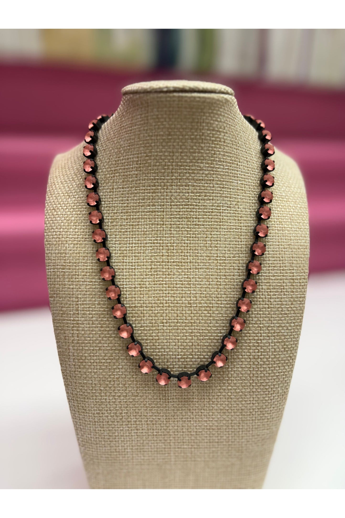 Tova Sarina Necklace Custom - Smutt/Rose Peach Matt