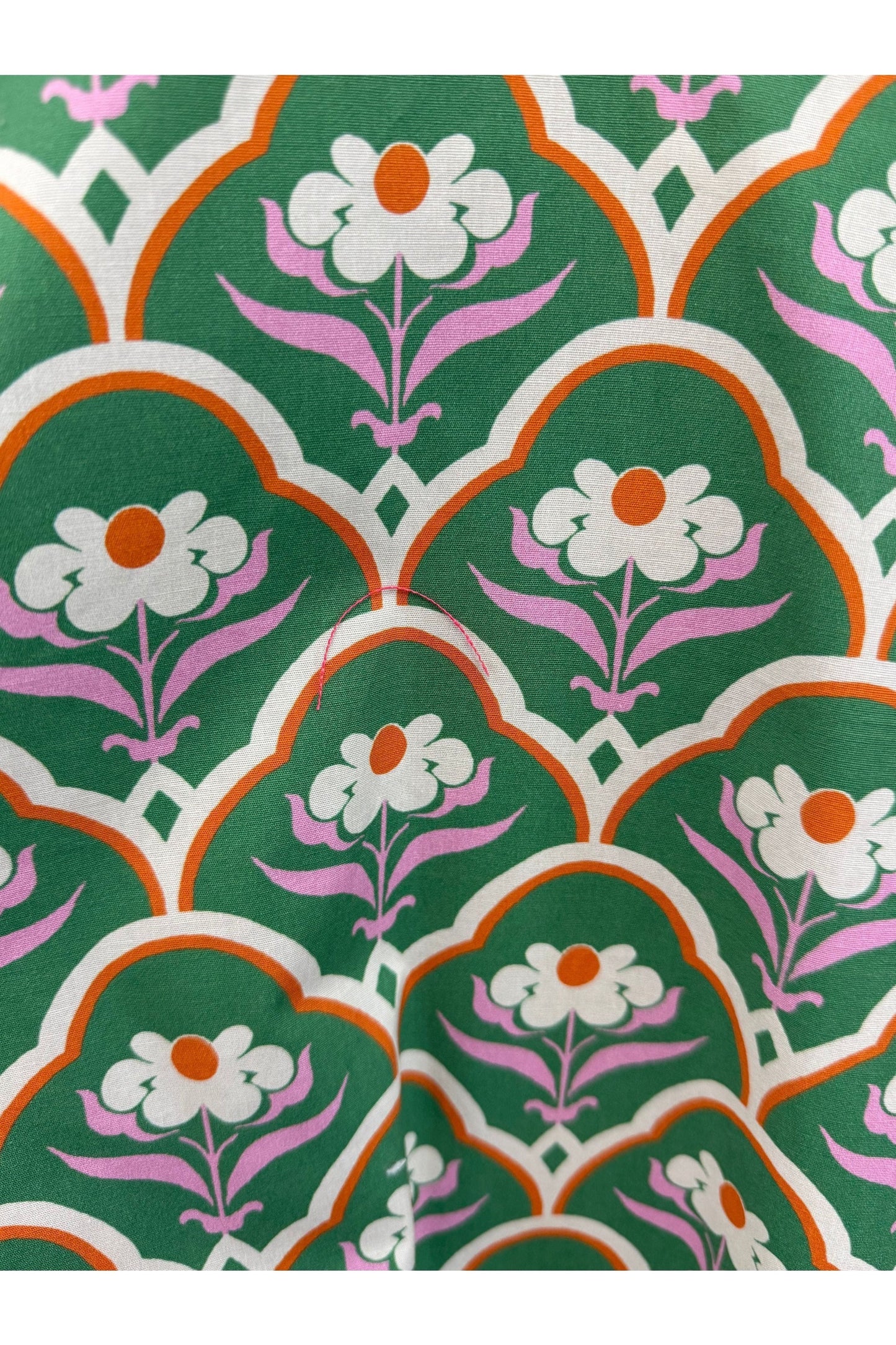 Daisy S/S Dress with Linen Contrast Trim