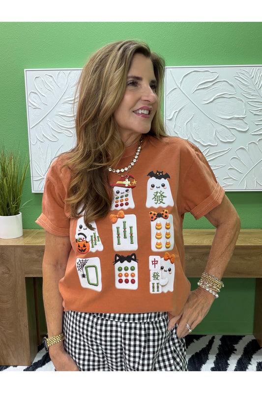 Spooky Mahjong Graphic Tee