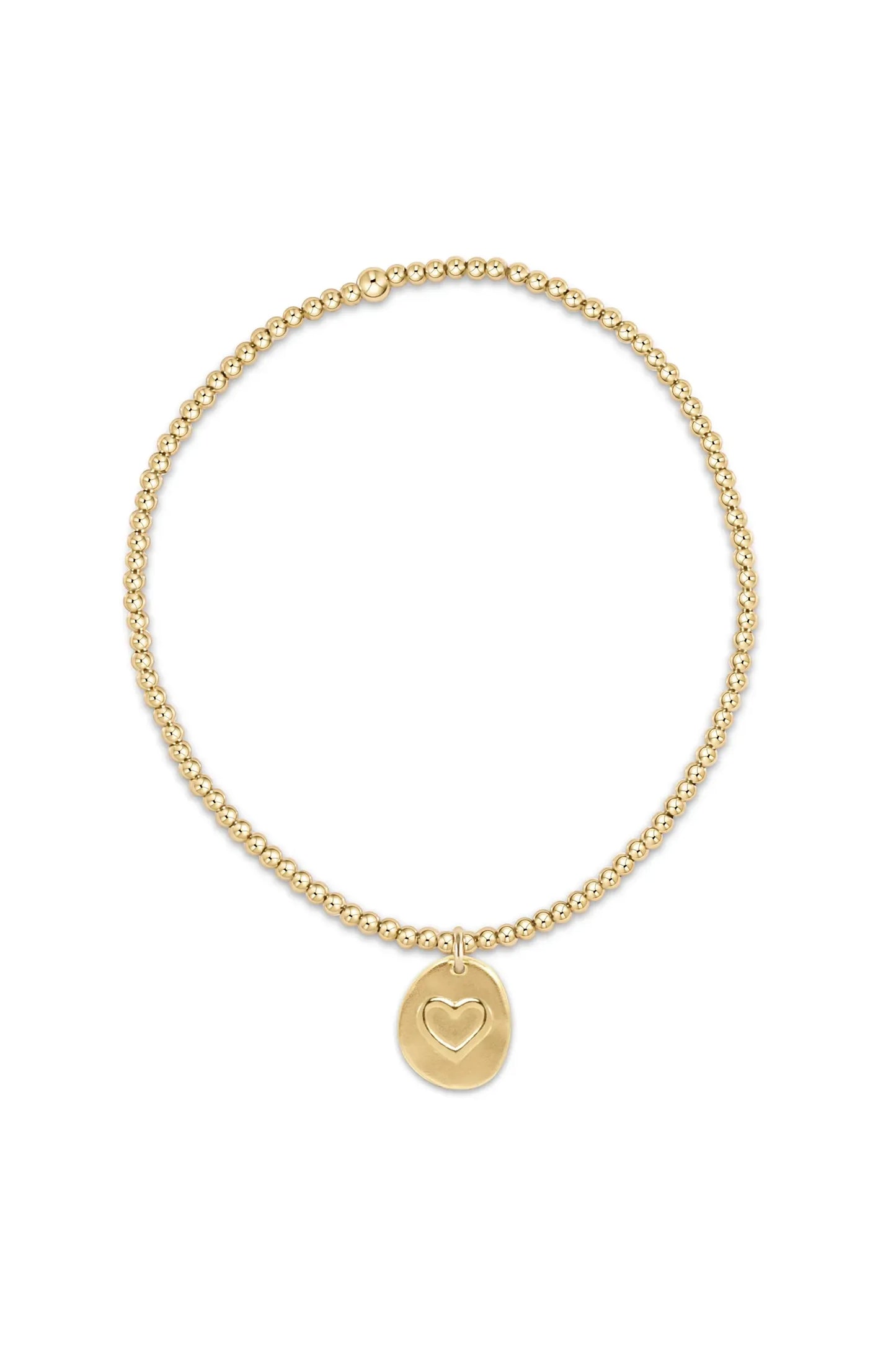 EN Classic Gold 2mm Bead Bracelet - Inspire Love Small Gold✔️