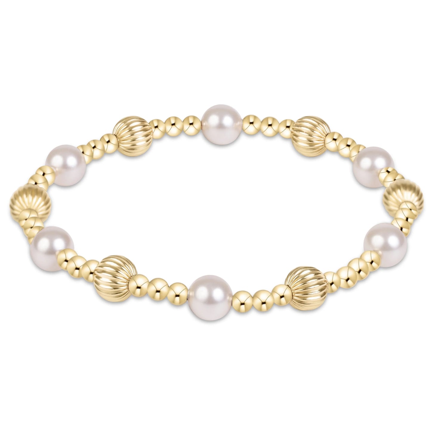 EN Dignity Sincerity Gold 6mm Pearl BDIGSING6PE