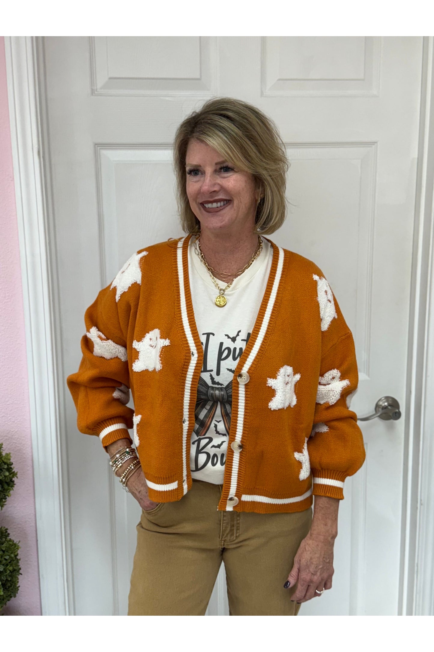 Happy Ghost Cardigan