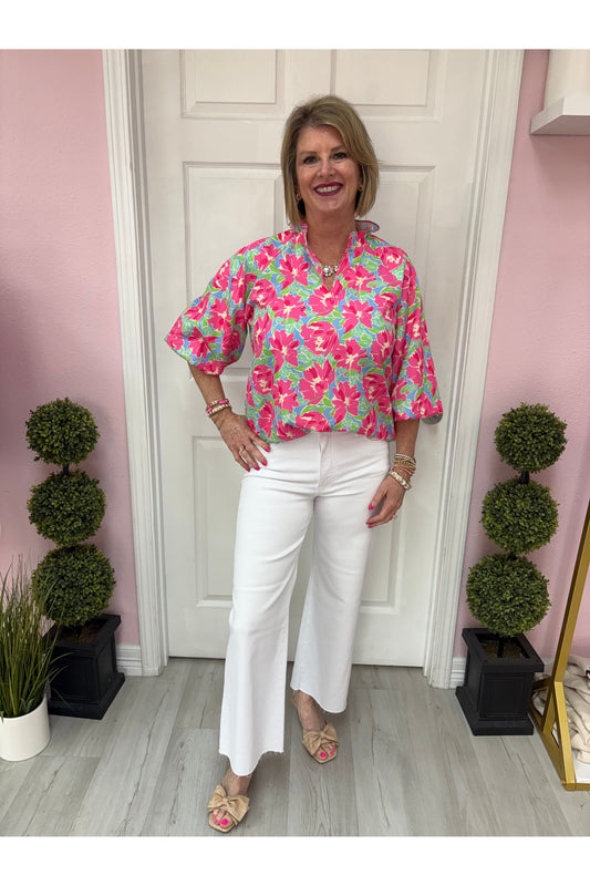 Donna Floral Blouse