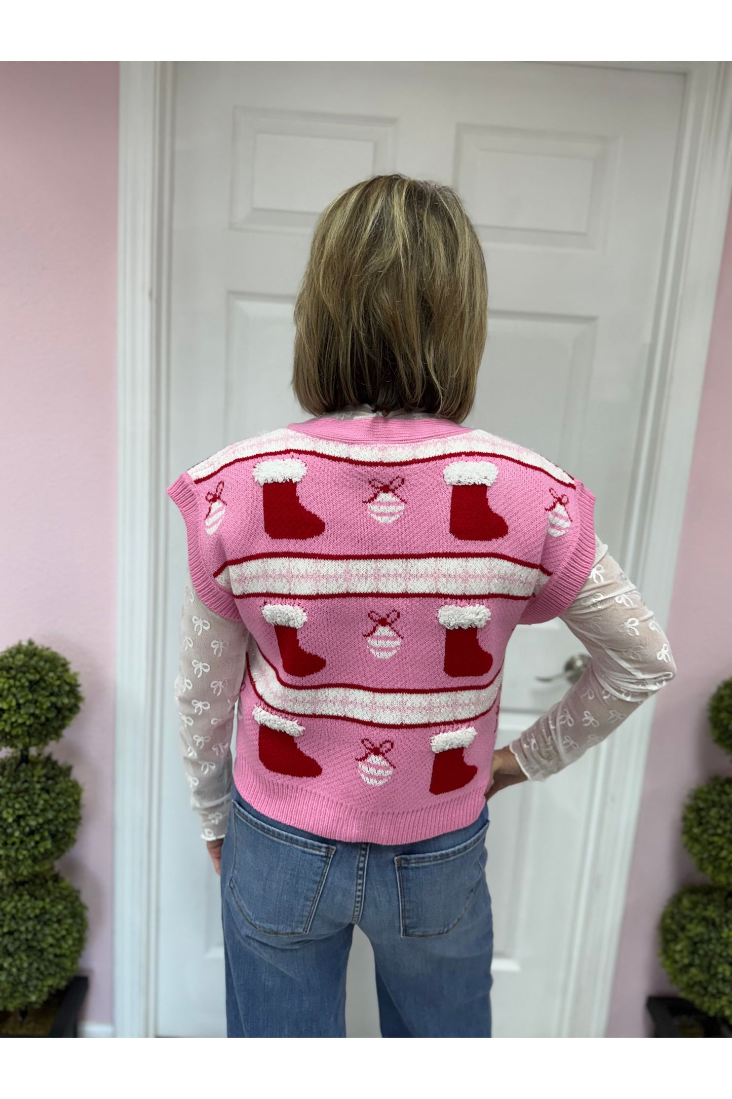 Christmas Ornament Knit Vest