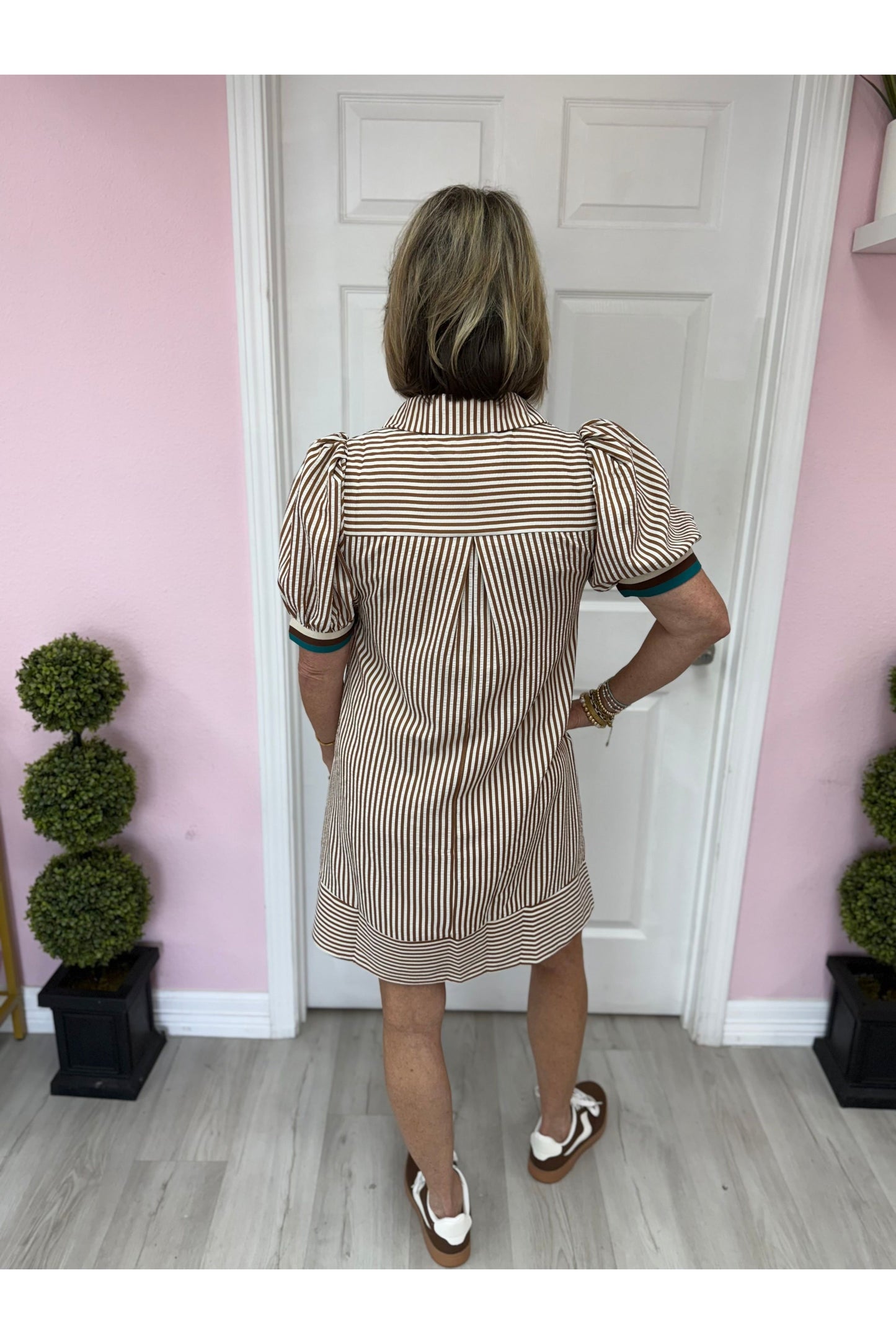 Blake Striped Swing Dress