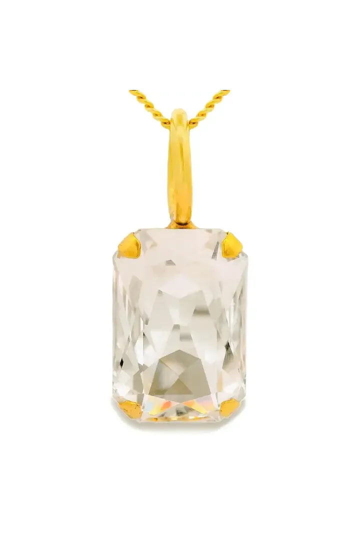 Fort Worth Pendant Big Rectangle Clear