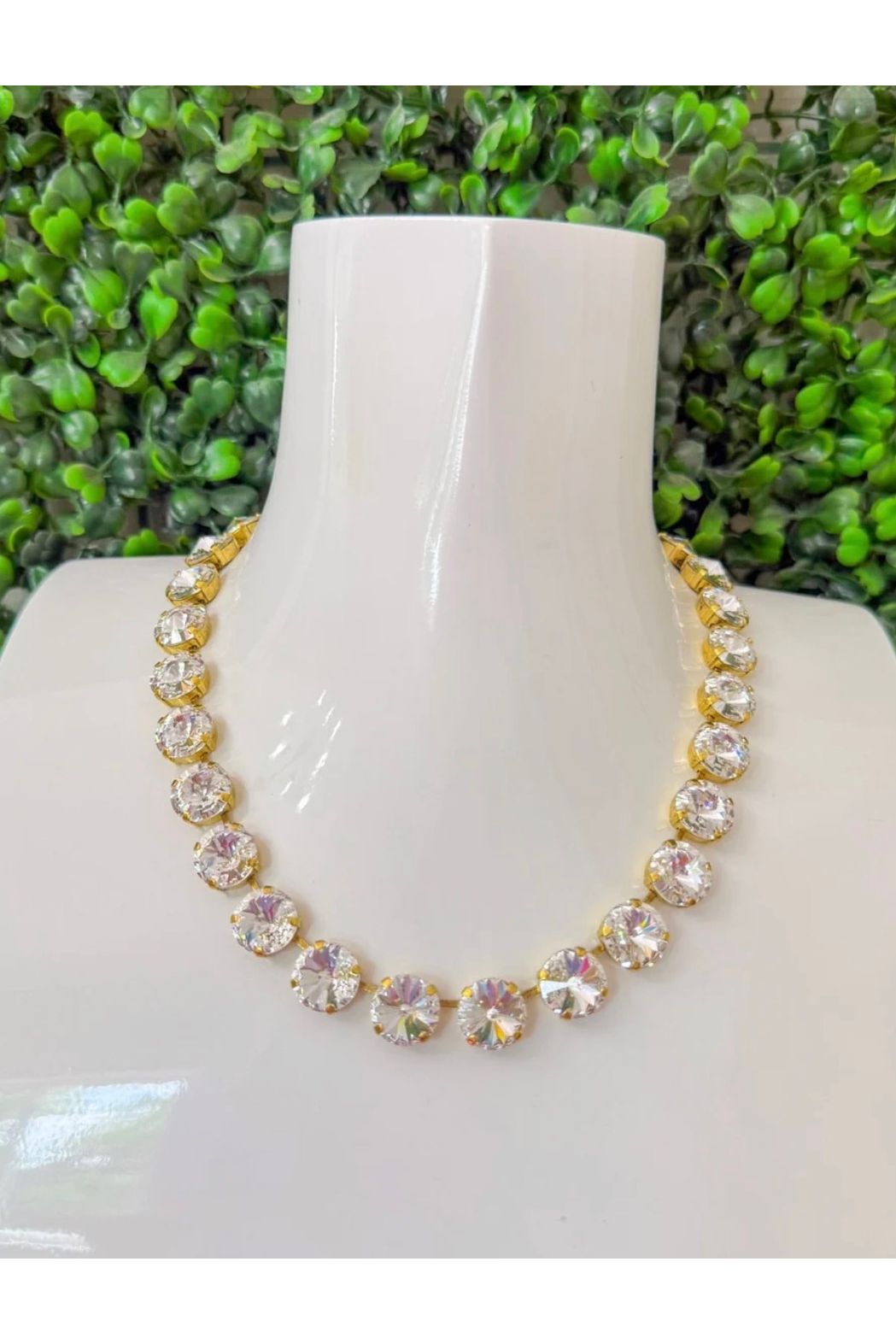 Tova Sofia Necklace Gold/Clear