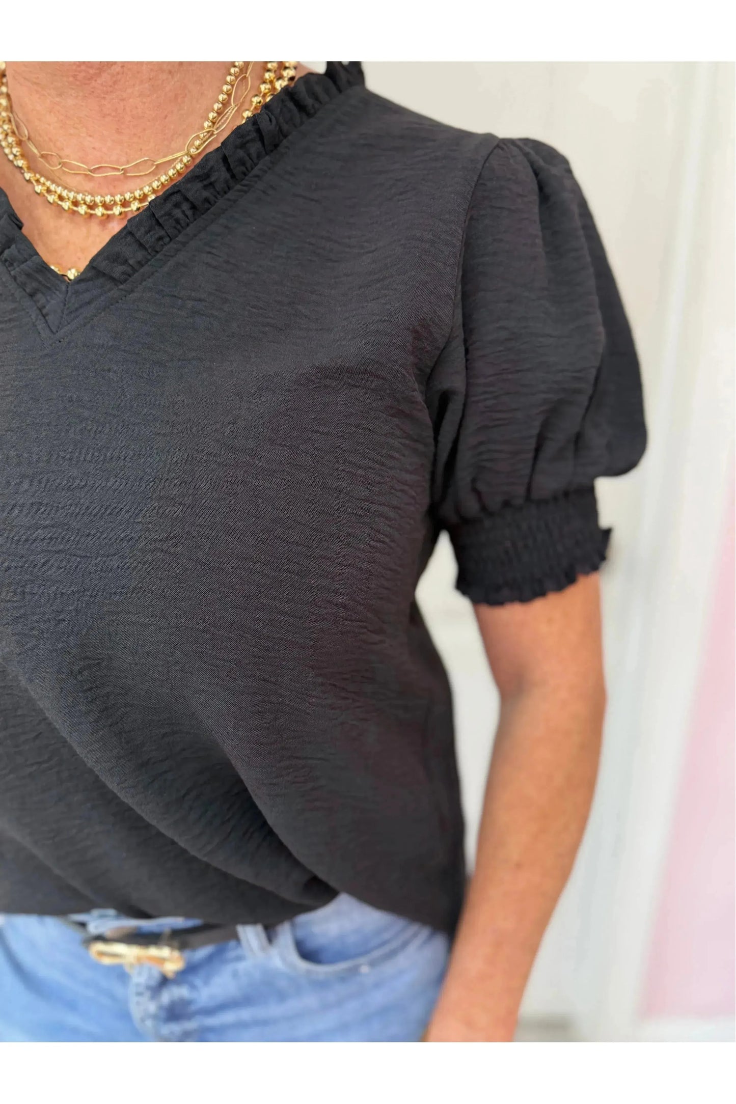 Blair Ruffle Sleeve Blouse