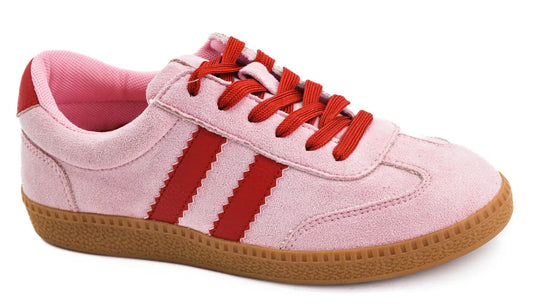 Heads Up Pink & Red Combo Sneaker