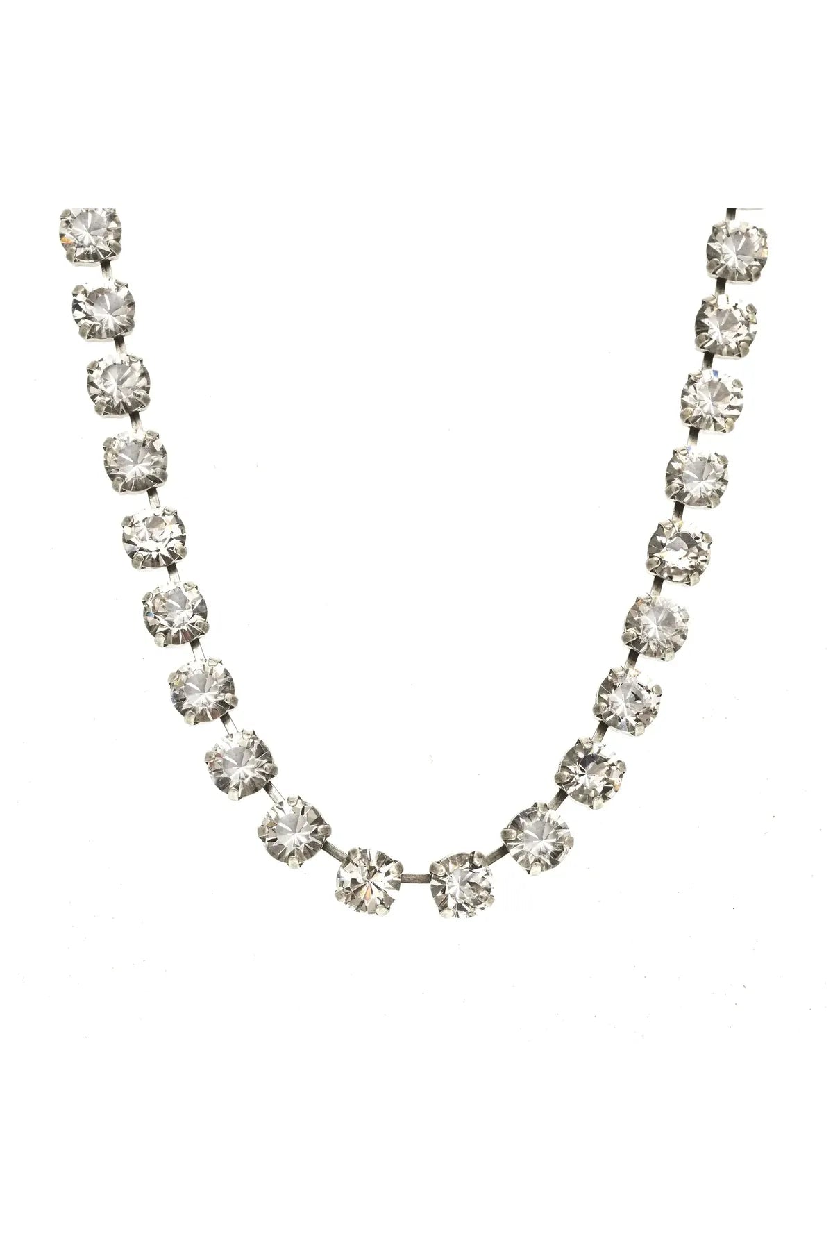 Tova Oakland Necklace Antique Silver/Clear