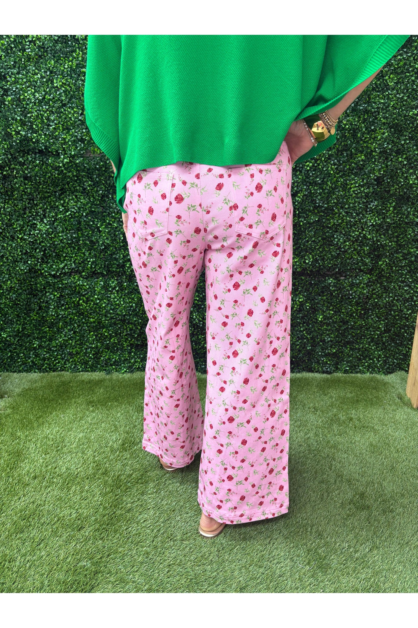 Botanical Print Pants